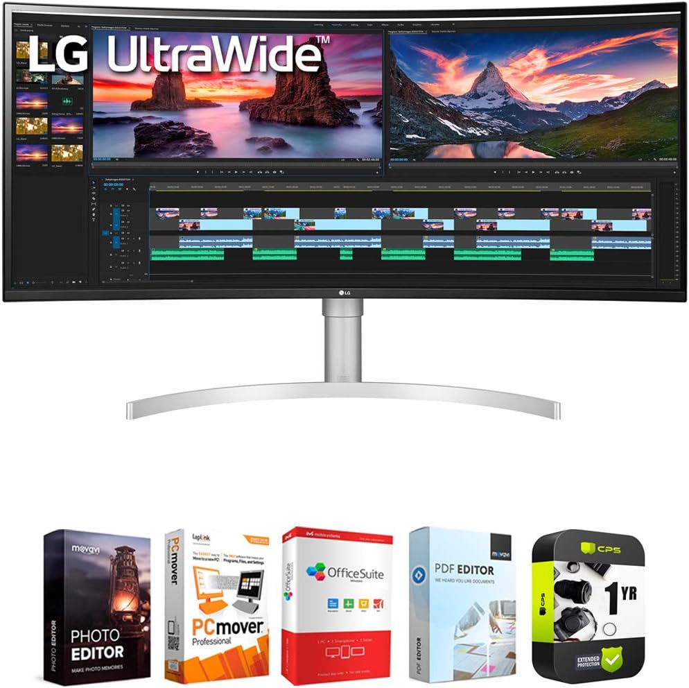 LG 38WN95C-W 38-Inch UltraWide QHD+ Curved Monitor