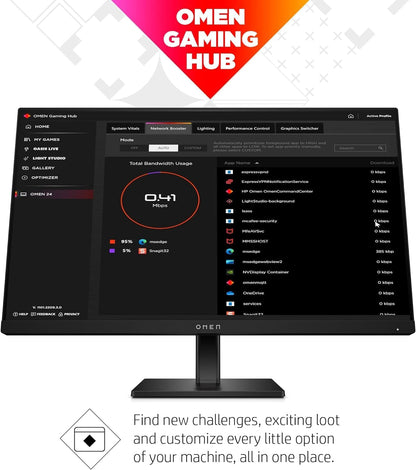 HP 780D9AA#ABA OMEN 24" 165Hz Gaming Monitor (Renewed)