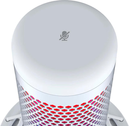 HyperX 519P0AA QuadCast S RGB USB Microphone - White