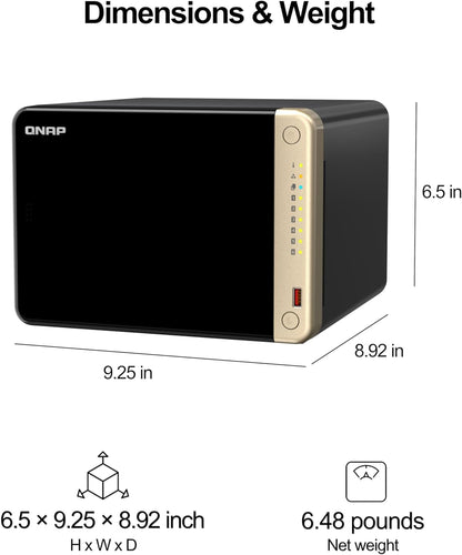 QNAP TS-664-8G-US 6-Bay Celeron 2.5GbE NAS