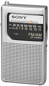 Sony ICF-S10MK2 Pocket AM/FM Radio Silver — main product image