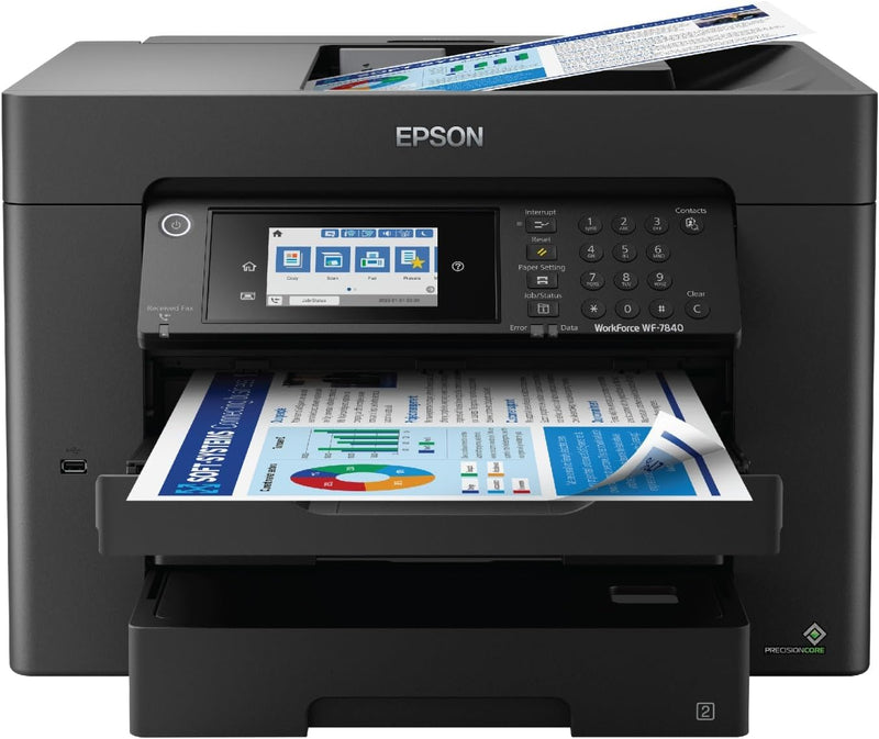 Epson WF-7840 Workforce Pro Wireless Wide-Format Printer — main product image