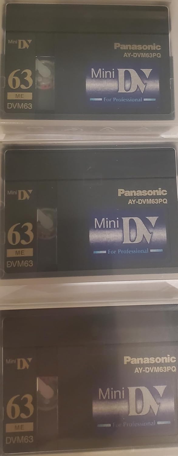 Panasonic MDV60DU3-188 MiniDV Video Tape Cassettes 3-Pack