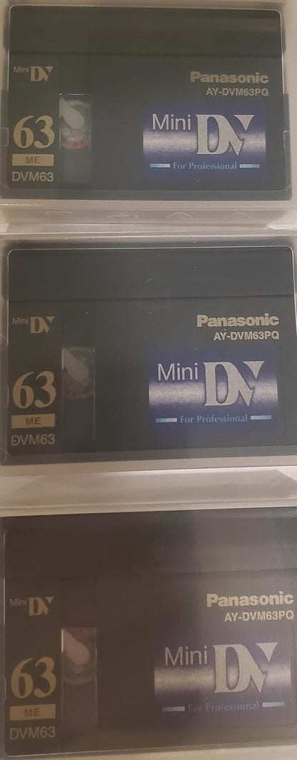 Panasonic MDV60DU3-188 MiniDV Video Tape Cassettes 3-Pack