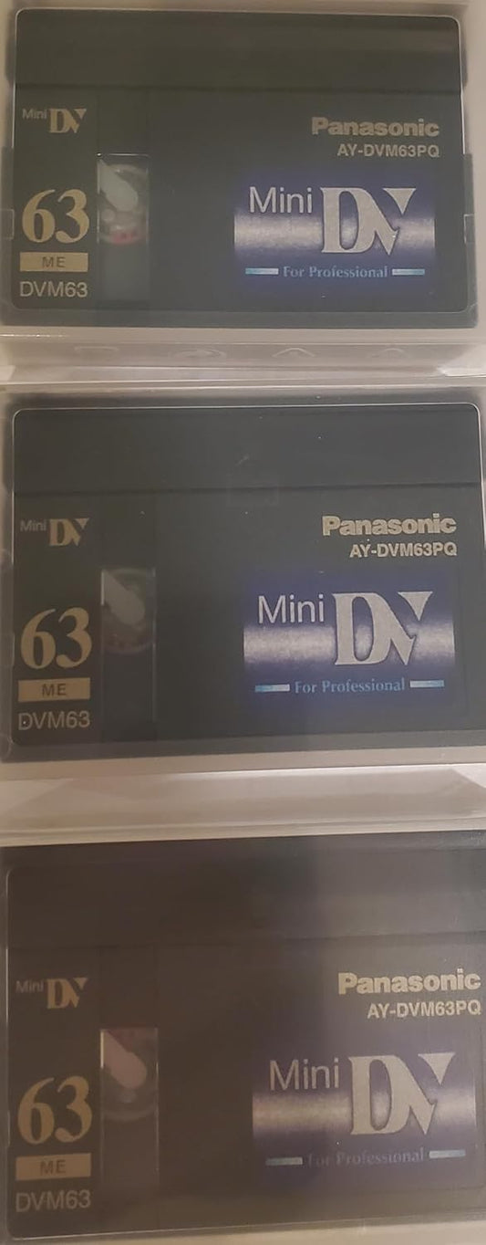 Panasonic MDV60DU3-193 MiniDV Video Tape 3-Pack