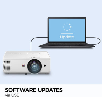 ViewSonic PS502W-CR WXGA Short Throw Projector (Renewed)