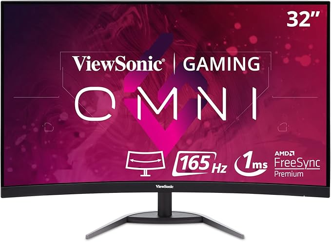 ViewSonic VX3268-PC-MHD 32-Inch 165Hz Curved Gaming Monitor