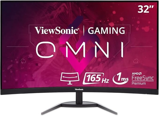 ViewSonic VX3268-PC-MHD 32-Inch 165Hz Curved Gaming Monitor