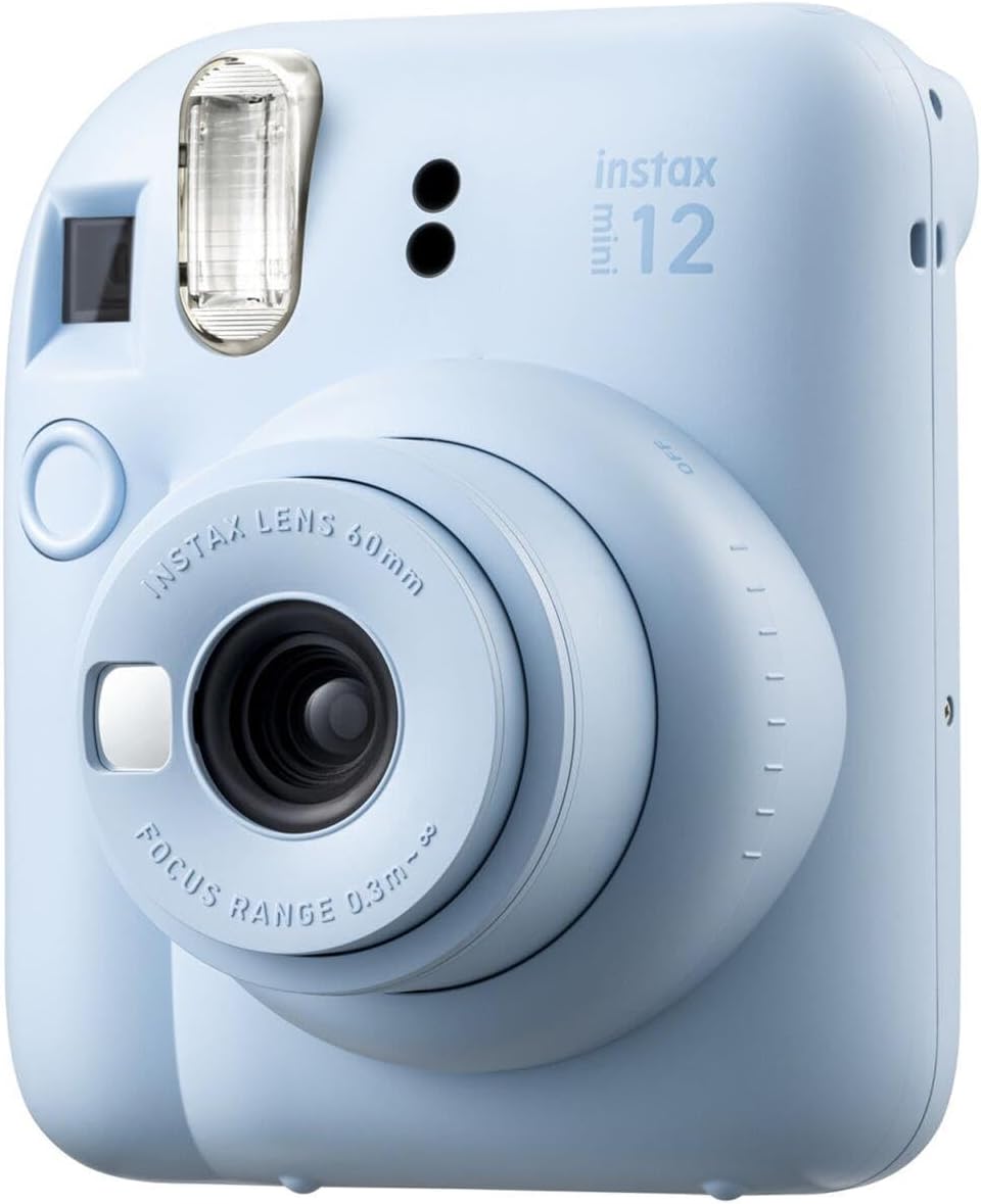 Fujifilm FJFMINI12HBBL Instax Mini 12: Blue Holiday Bundle, Instant Camera