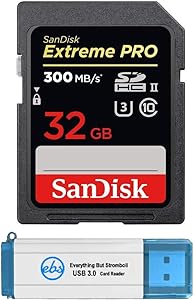 SanDisk SD_Extreme_Pro_UII_R3 32GB SD Card Reader Bundle