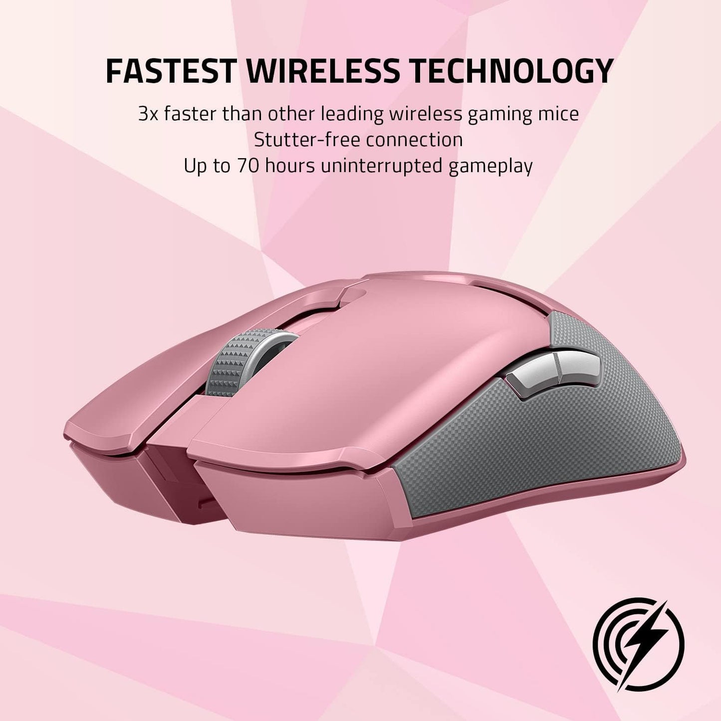 Razer RZ01-03050300-R3M1 Viper Ultimate Quartz Pink Wireless Mouse
