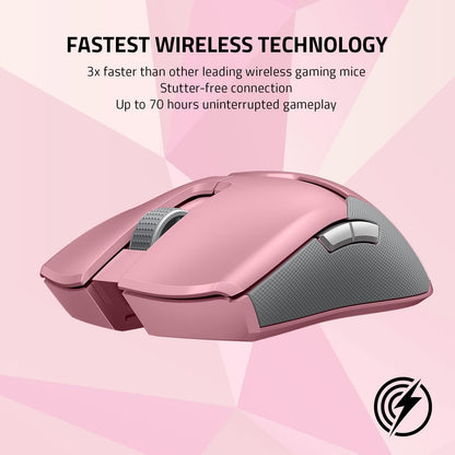Razer RZ01-03050300-R3M1 Viper Ultimate Quartz Pink Wireless Mouse