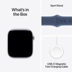 Apple Series 10 GPS 46mm Aluminum Denim Sport Band