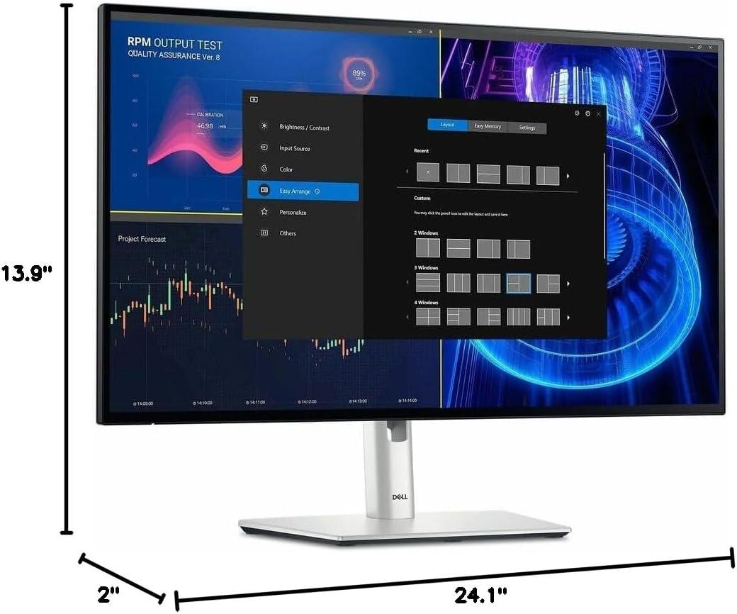 Dell U2724D UltraSharp 27" WQHD Monitor - Platinum Silver