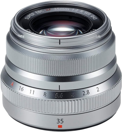 Fujifilm 16481880 Fujinon XF35mmF2R WR Silver Lens