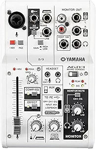 Yamaha AG03 3-Channel Mixer/USB Audio Interface — main product image