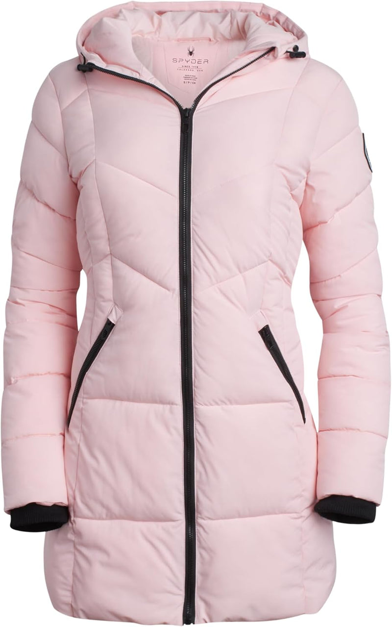 Spyder Women's Puffer Jacket - Hooded Long Winter Coat — main product image
