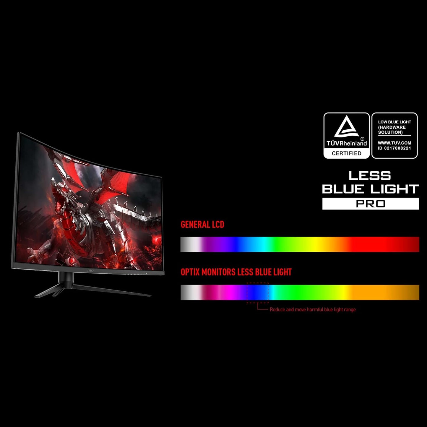 MSI G321CQP E2 32" QHD 170Hz Curved Gaming Monitor