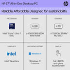 HP 27 All-In-One Desktop Touchscreen 64GB 4TB SSD