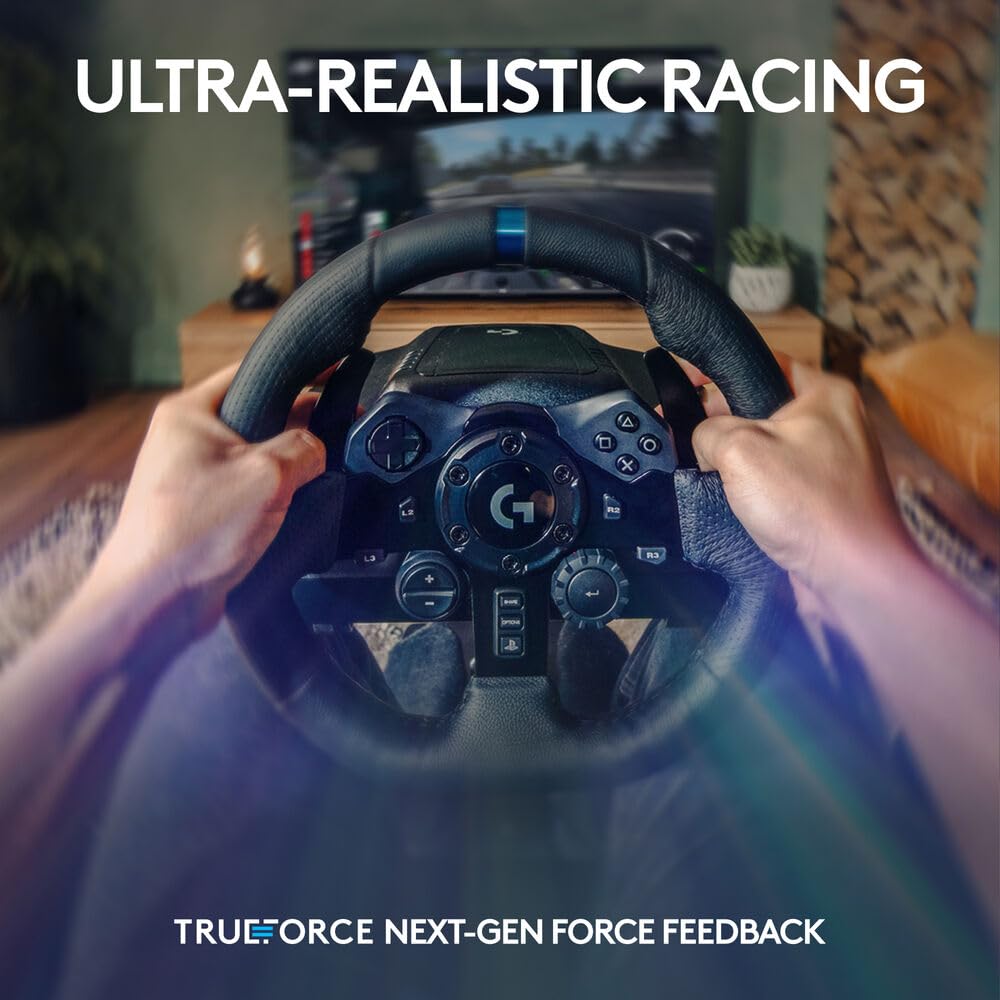 Logitech G923 Racing Wheel + C920x Webcam + HyperX Headset Bundle