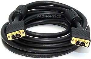 Monoprice 103622 15ft Super VGA Cable 2-Pack