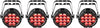 Chauvet DJ SlimPAR Pro H USB LED Lighting 4-Pack
