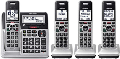 Panasonic 1909595 DECT 6.0 Bluetooth 4-Handset Phone