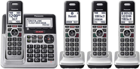 Panasonic 1909595 DECT 6.0 Bluetooth 4-Handset Phone