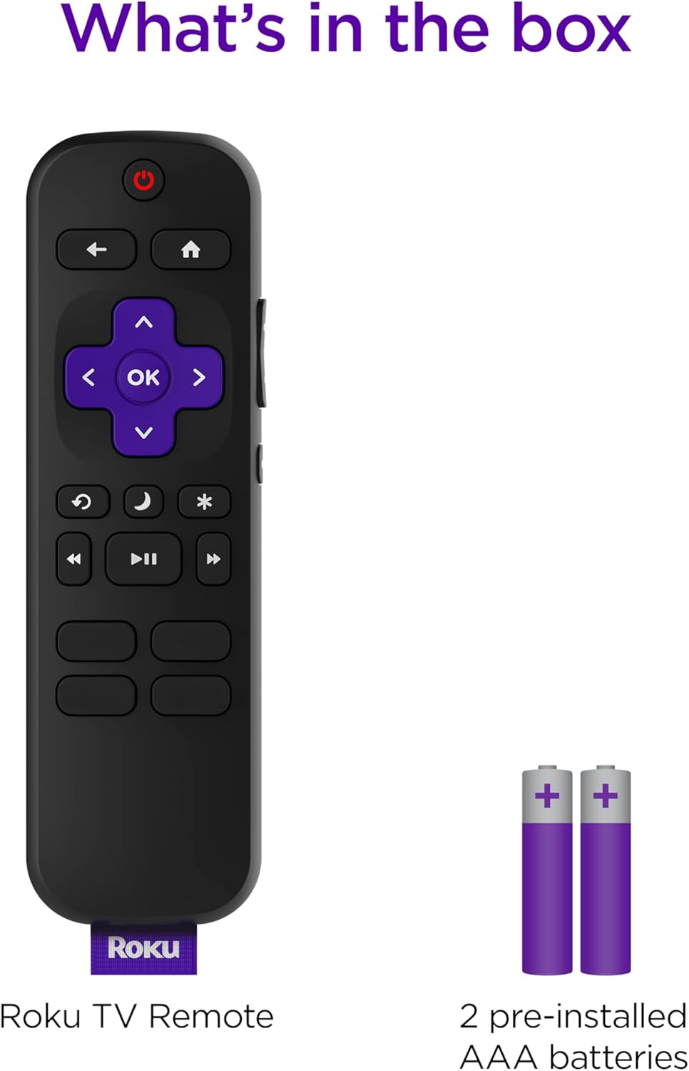 Roku RCC1R Official TV Replacement Remote
