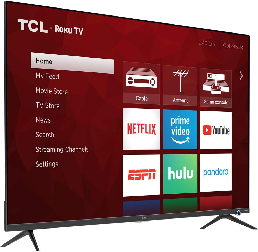 TCL 55S525 55-Inch 4K Roku TV Bundle