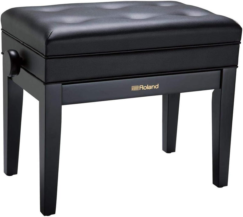 Roland RPB-400 Satin Black Adjustable Piano Bench — main product image