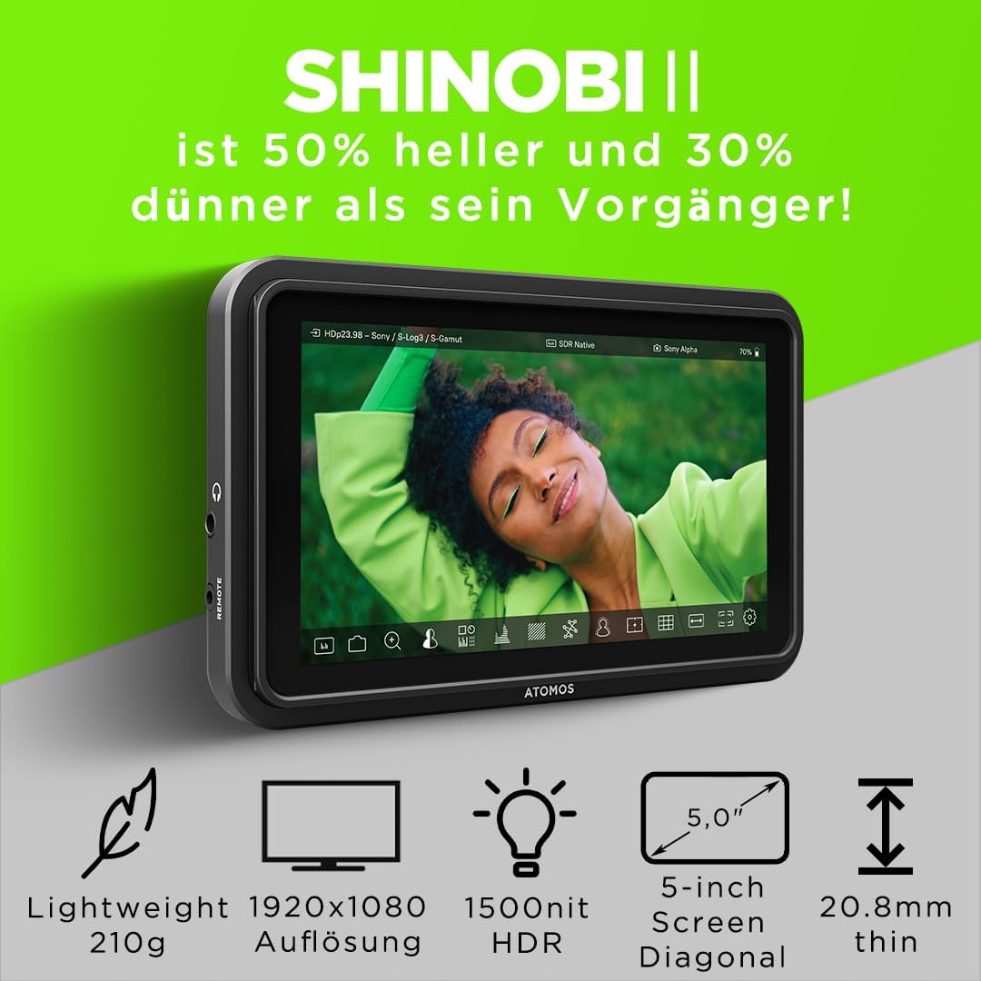 Atomos SHINOBI2 5.2" 4K HDMI Monitor
