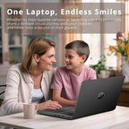 HP 14-inch N4120 Quad-Core Premium Laptop Bundle