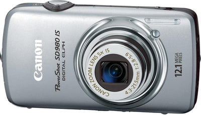 Canon SD980IS PowerShot 12.1MP Digital Camera (Silver)