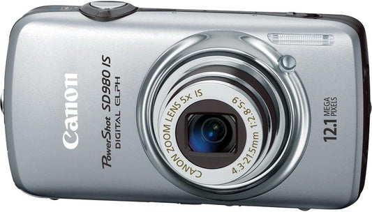 Canon SD980IS PowerShot 12.1MP Digital Camera (Silver)