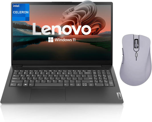 Lenovo 82QY00S4US V15 15.6" FHD Celeron 512GB SSD Win11 Laptop Bundle