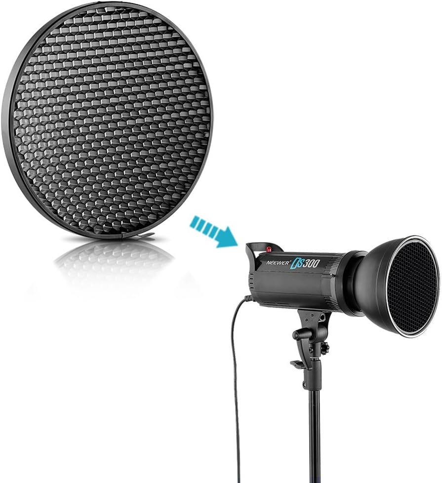 Neewer 10087271 7" Reflector Honeycomb Grid Bowens Mount