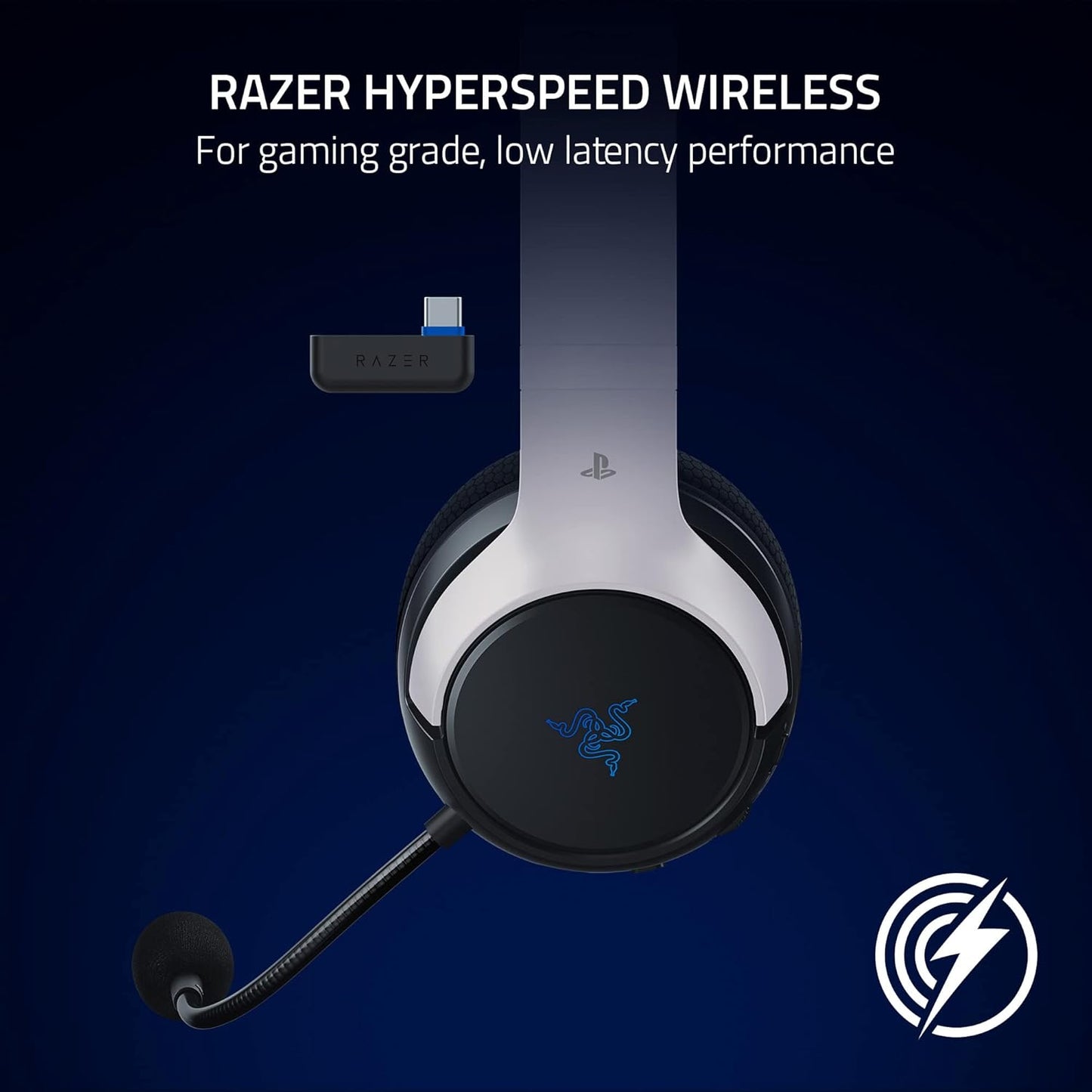 Razer Kaira HyperSpeed Wireless Gaming Headset PlayStation/PC