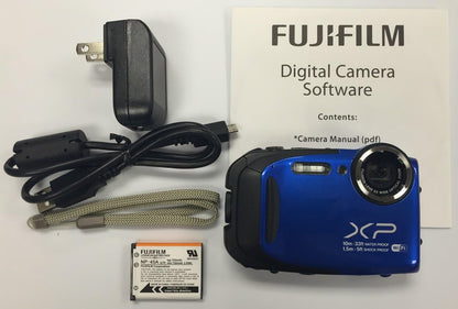 Fujifilm XP75/XP70-BLUE 16.4MP Waterproof 5X Zoom Camera