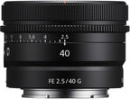Sony SEL50F14Z FE 40mm f/2.5 G Lens Bundle