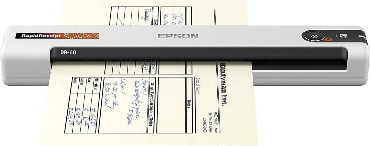 Epson B11B252204 RapidReceipt RR-60 Mobile Document Scanner