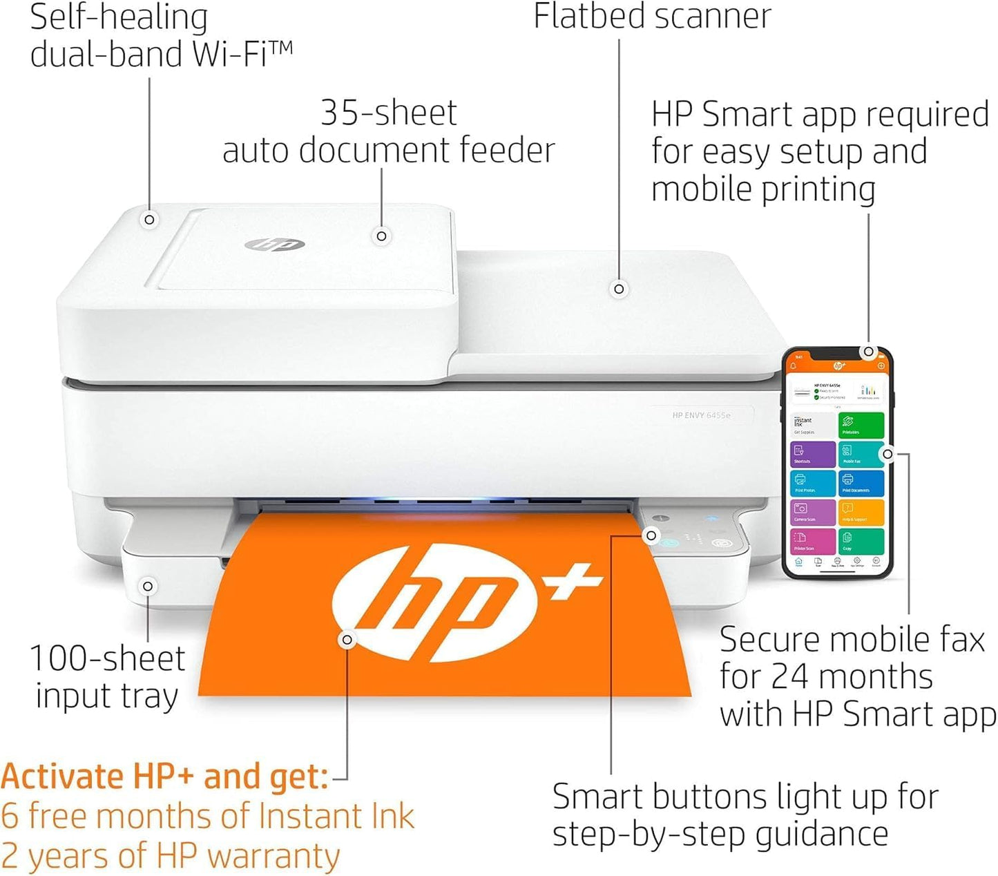 HP Envy 6455e Wireless All-in-One Printer