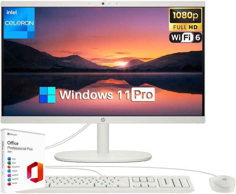 HP HP All-in-One Desktop PC Celeron 16GB/512GB Windows 11 — main product image