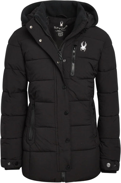 Spyder Conquer Long Length Puffer Jacket Girls 7-16
