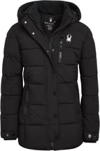 Spyder Girls' Long Length Puffer Jacket - Warm Winter Coat