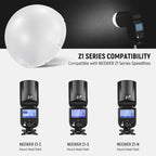 Neewer 10102685 Magnetic Dome Diffuser Round Flash