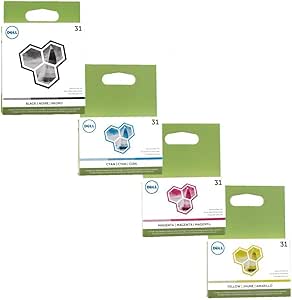Dell 3MH11 Series 31 Ink Cartridge Set 4-Color