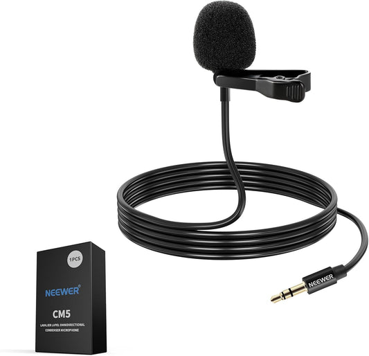 Neewer 21000098 Lavalier Lapel Mic for Rode/DJI Wireless
