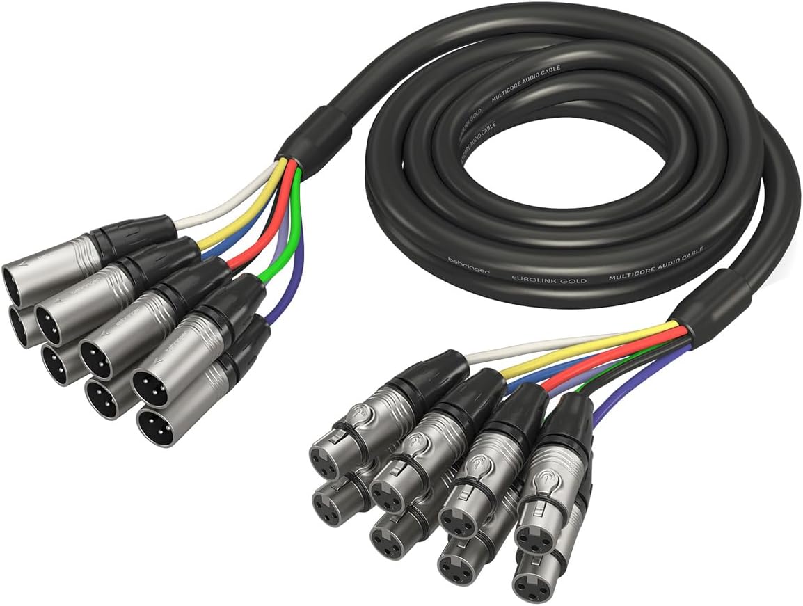Behringer GMX-300 8-Channel XLR Snake Cable, 10 Foot