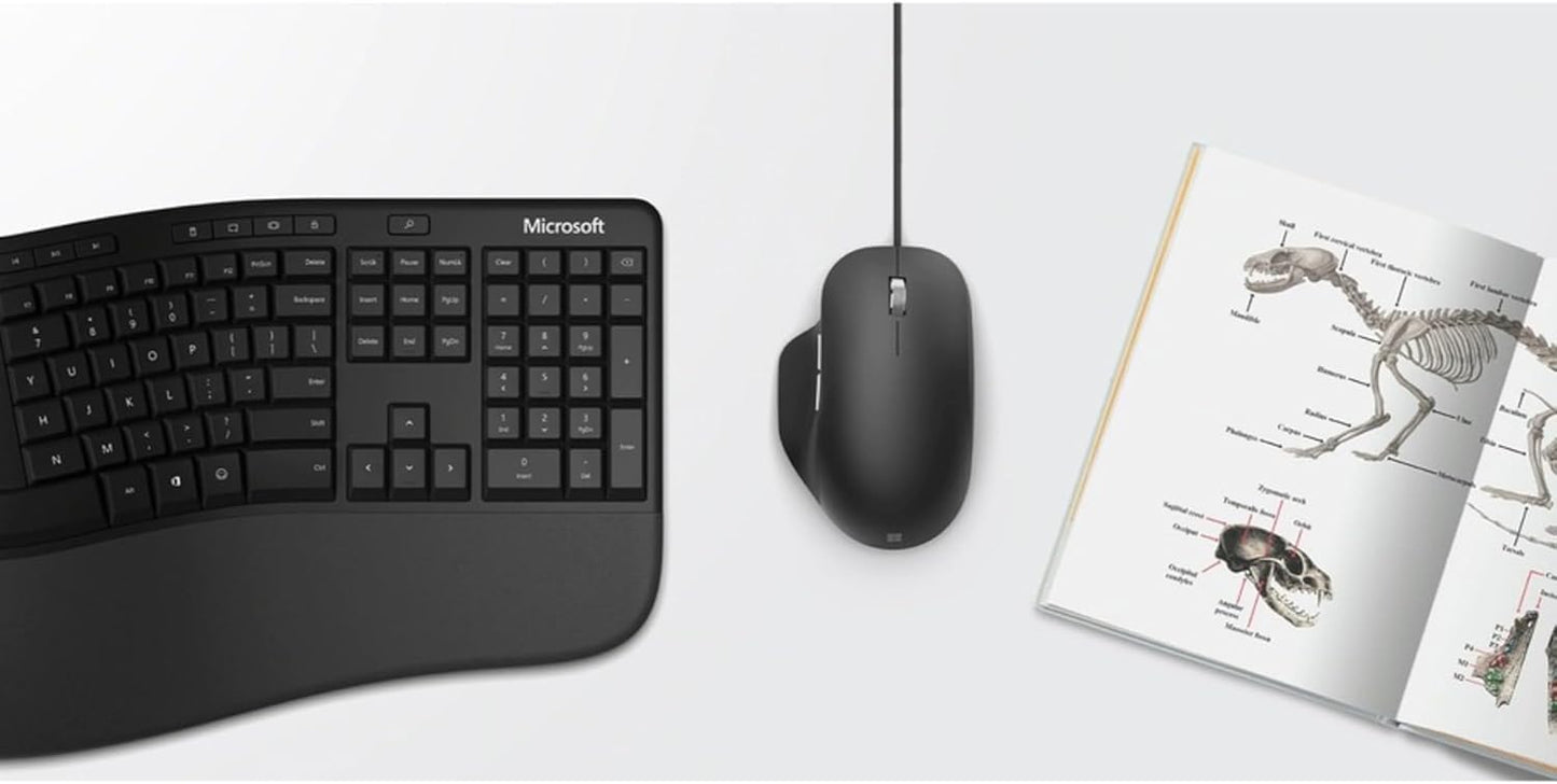 Microsoft RJG-00001 Ergonomic Mouse Black USB Wired